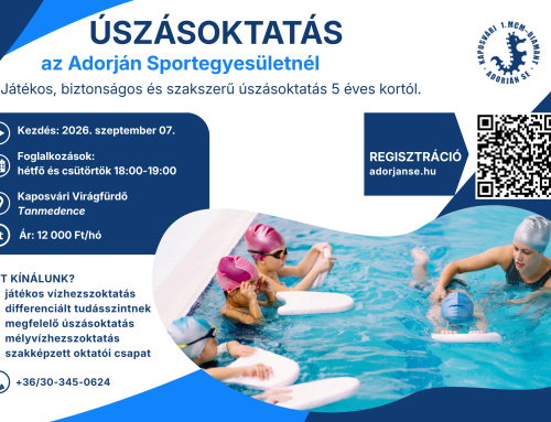 Biztonság, élmény, úszástudás – indul az őszi úszásoktatás!