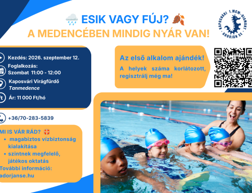 Szombati úszásoktatás az Adorján Sportegyesületnél!